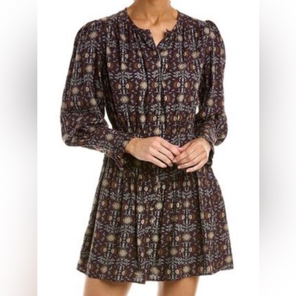 ba&sh Dresses & Skirts - NWT BA & SH Tracy Viscose Front Button Dress Size 2